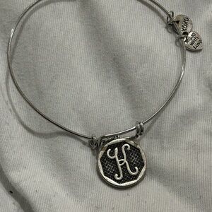 Silver Initial Charm Bracelet